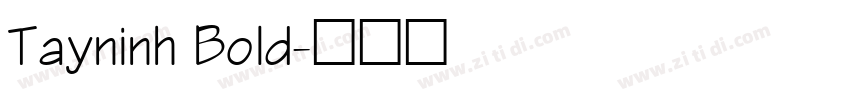 Tayninh Bold字体转换